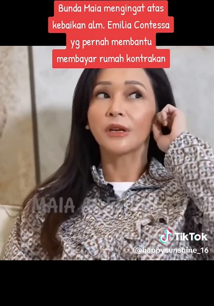 Kenangan Bunda Maia tentang Kebaikan Emilia Contessa