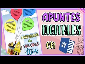 💻🎈 COMO HACER UN ORGANIZADOR VISUAL EN WORD 🎈 APUNTES BONITOS DIGITALES EN WORD 🎈 TAREAS BONITAS