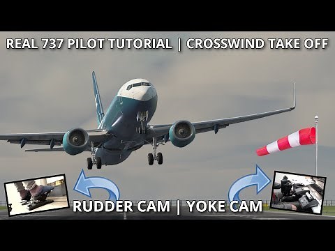 Real 737 Pilot | Crosswind Take Off Tutorial | ZIBO MOD 737NG