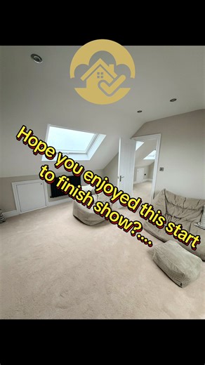 Loft conversion completion… New build style loft layout (trusses) #fyp #loftconversion #newbuild #homeimprovements #homerenovation