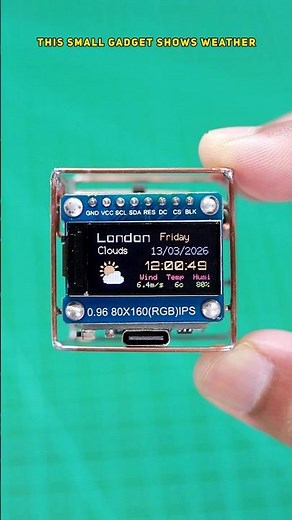 small weather station with esp8266 using WiFi #shortvideo #technology #tech #iot