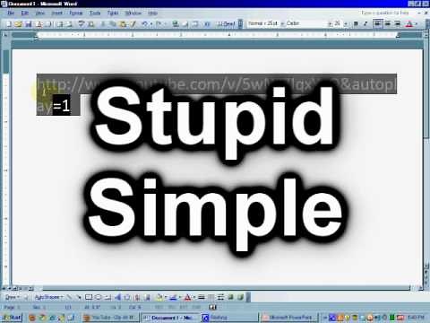 Embed YouTube Into PowerPoint 2007 (Stupid Simple)