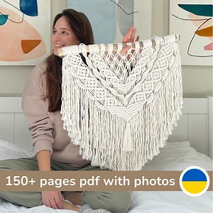 Macrame Wall Hanging Pattern PDF, DIY Macrame Tutorial With Step by Step Photos and Free Knot Guide, Instant Download, Macrame Headboard PDF - Etsy