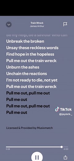 Unbreak the Broken Lyrics - Full Song and Train Wreck Lyrics