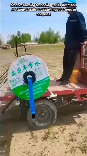 Innovative Drip Irrigation Installation Machine.