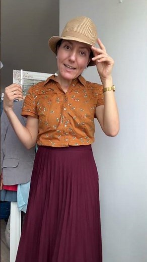 Outfit of the Day: Vintage 70s Skirt & Mexx Cotton Shirt