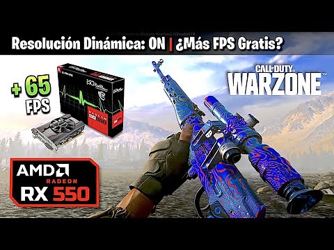 ✅ RX 550 - Call of Duty WARZONE 🛠️ Resolución Dinámica "Dynamic Resolution" ✅ ¿Más FPS Gratis?💥2021💥