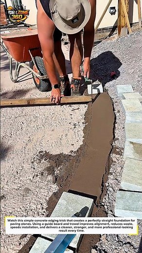 Concrete Edge Perfectly Aligned #Construction #ConcreteWork #DIYProjects
