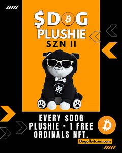 Dog of Bitcoin Releases Season II of Its Exclusive, Limited-Edition $DOG Plushie
