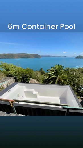 The ultimate solution for the ultimate view! #containerpools #shippingcontainerpools #abovegroundpool #swimmingpool #pool | Shipping Container Pools