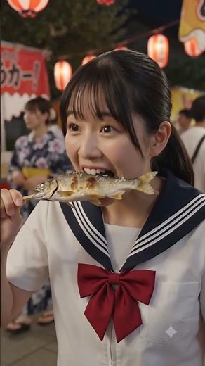 🐟 屋台の鮎の塩焼きが最高すぎる！