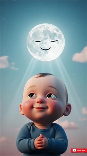 Little Baby👶 And Sad Moon 🌕| #shorts #viral