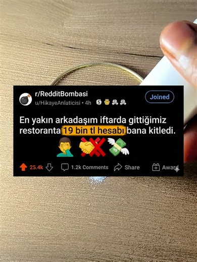 İftar Arkadaşının Şaka Gibi Hesabı Benden İstedi!