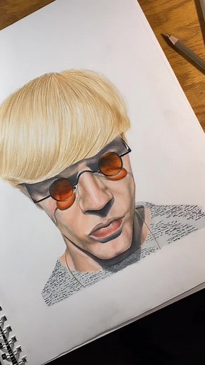 What happens when @toborowitz finds this? #fyp#foryoupage#drawing#artist#artistcheck#drawme#hyperrealism#prismacolor#coloredpencils#portrait#coconut