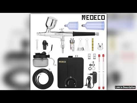 DualAction Airbrush Kit with 30PSI HighPressure Auto Stop Stepless Control Compressor Kit for