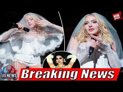 VIRGIN BRIDE Madonna turns heads in white corset and suspenders for Dolce & Gabbana shoot as she rec