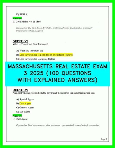2026 Massachusetts Real Estate Exam Master Class: 100 Essential Questions and Answers