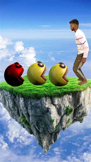 That Ending 😱 Pac-Man vs Big Monster 😂🔥 #shorts