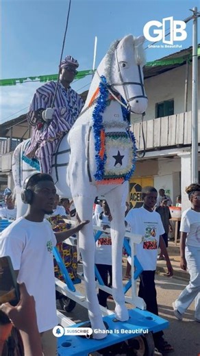 Inside Ghana’s Wild Aboakyer Festival 🇬🇭🔥 | Winneba Cultural Festival #Shorts