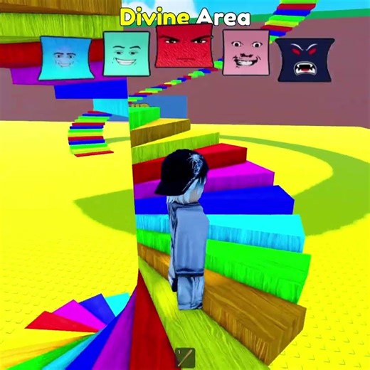 The Deer VS Rainbow Stairs — Who Wins? 🌊 #roblox