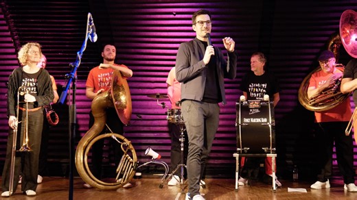 Peter Armbruster | Bürgermeister Martin Horn hat die "Funky Marching Band" und die Musikschule Freiburg kürzlich für ihre Arbeit gelobt, insbesondere im... | Instagram
