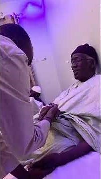 Sidy Ahmed Mbaye in front of Serigne Babacar Sy Abdou #GrandMosqueOfEtivaouane