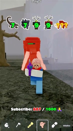 alien challenge in 99 nights in the forest 👽 #99nights