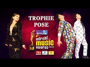 Taapsee Pannu poses like the Mirchi Music Awards trophy | Mirchi Prerna