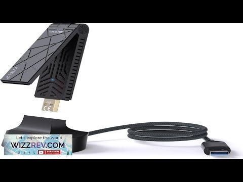 USB WiFi Adapter for Desktop PC WAVLINK WiFi 7 BE6500 Tri Band Wireless