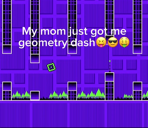 Just got geometry dash😎😝🤑 Credit to @ʏᴏɴɪᴄ for the idea #geometrydash #jumper #famidash