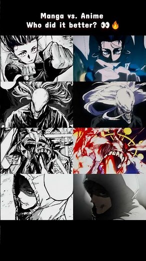 Manga vs Anime: Who REALLY Did It Better? 👀🔥 #jujutsukaisen #anime #shorts