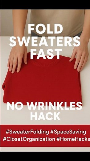 Fold Sweaters Fast | No Wrinkles Hack