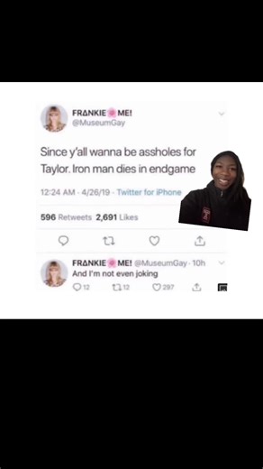 Oh I would’ve been mad #swifties #marvel #endgame #tweets #twitter | iron man dies in endgame and i'm not even joking