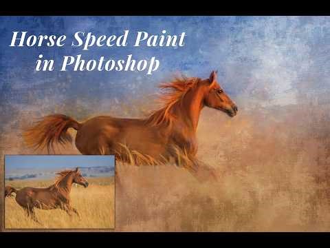 Horse Speed Paint in Photoshop | From Photo to Fine Art