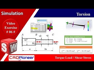 SolidWorks Simulation / Beam Torsion