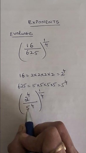 How to evaluate exponents/ Learn the basics #exponentsandpower #mathtricks #shorts #mathguide