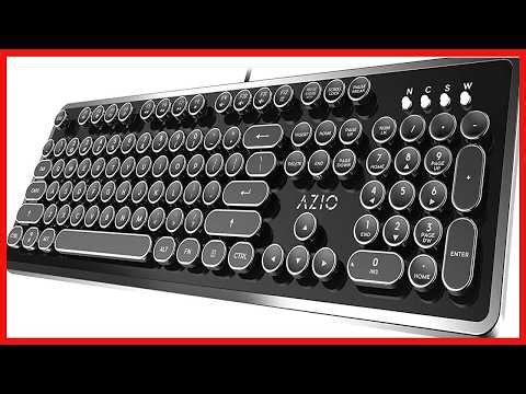 AZIO MK Retro: The Typewriter-Inspired Mechanical Keyboard That Blends Vintage Style with Modern Pre