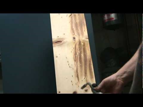 Torch method to finish shelves