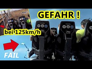 Unfall Europapark bei 125 Km/h SilverStar Achterbahn fliegt..