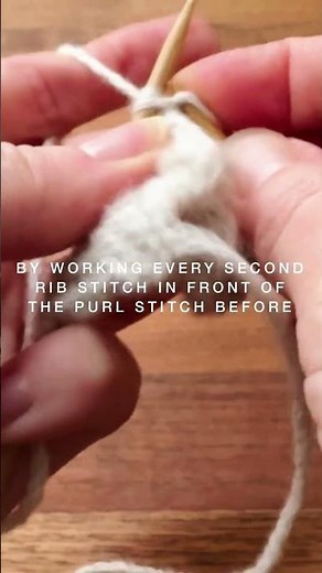 Italian bind-off in 2X2 rib