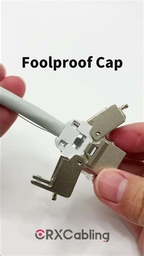 Cat6A STP Keystone Jack with Flexible Cable Holder Design | CRXCabling