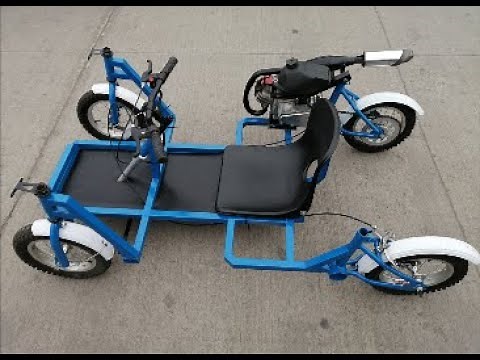 2 bicycle to get a go kart at home