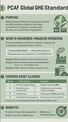 PCAF GHG Standard #esg#ghg#environment #finance #education