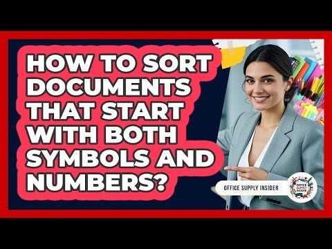 How To Sort Documents That Start With Both Symbols And Numbers?
