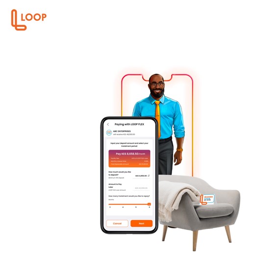 Thinking of upgrading your space? It’s time to FLEX your style! With LOOP FLEX, you can shop your dream furniture from our partner stores and pay later, no stress, no sweat. It’s transparent, instant, and flexible. Finally, BNPL that actually fits your lifestyle. Download LOOP and start FLEXing today. Why wait? LOOP it! #WhyWaitLOOPIt #LOOP #LOOPFLEX #BuyNowPayLater | LOOP Kenya