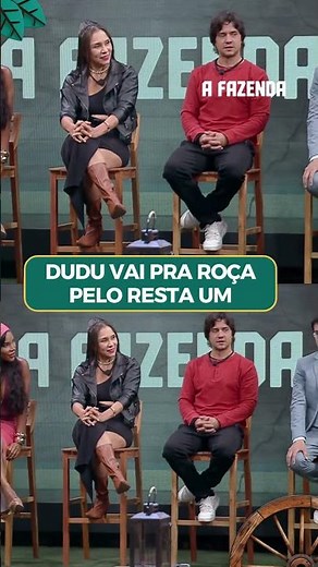 Dudu está na Roça! 🚨 Ele foi o último a sobrar no Resta Um #AFazenda #Shorts