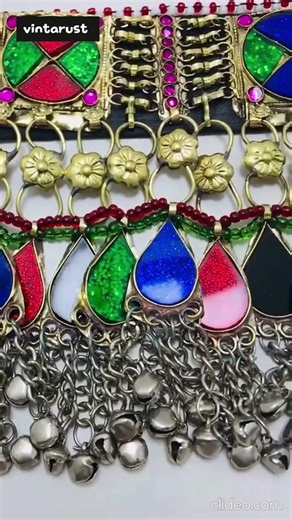 Multicolor Statement Collar Choker Necklace With Bells