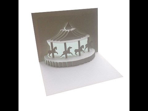 Carousel Pop Up Card Tutorial - Origamic Architecture