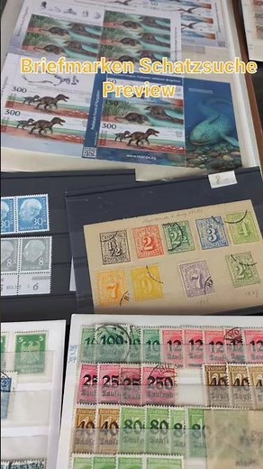Briefmarken Schatzsuche und Unboxing - Preview