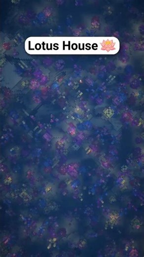 Minecraft: Lotus House on Water 💧 | Aesthetic Base Idea #minecraft #challenge #gaming #builder